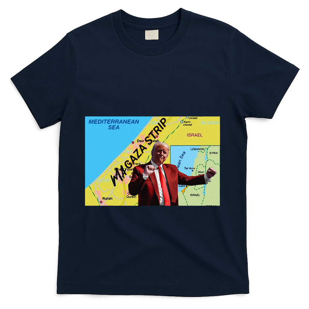 Gaza Strip Trump Magaza Strip T-Shirt - Navy