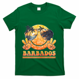 Groovy Summer Vacation Barbados Beach T-Shirt - Green