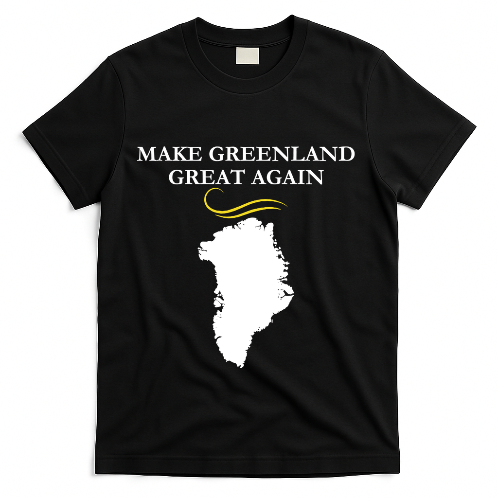 Greenland Trump Hair Make Greenland Great Again T-Shirt - Black