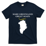 Greenland Trump Hair Make Greenland Great Again T-Shirt - Navy