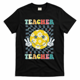 Groovy Teacher Inspirational Colorful Back To School T-Shirt - Black