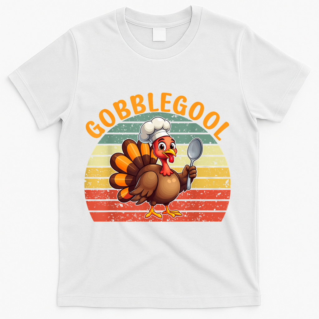 Gobblegool Turkey Thanksgiving T-Shirt - White