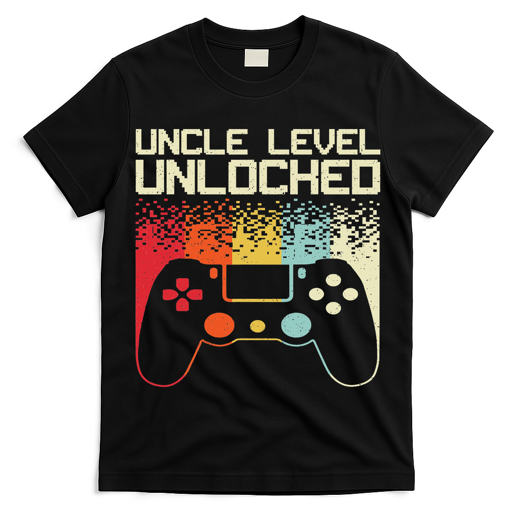 Gaming Uncle Art For Video Gamer First Time Uncle To Be T-Shirt