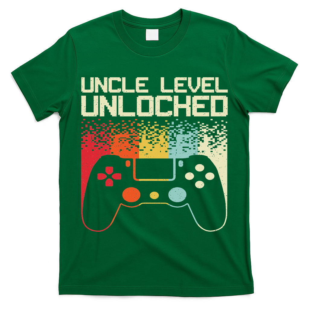 Gaming Uncle Art For Video Gamer First Time Uncle To Be T-Shirt