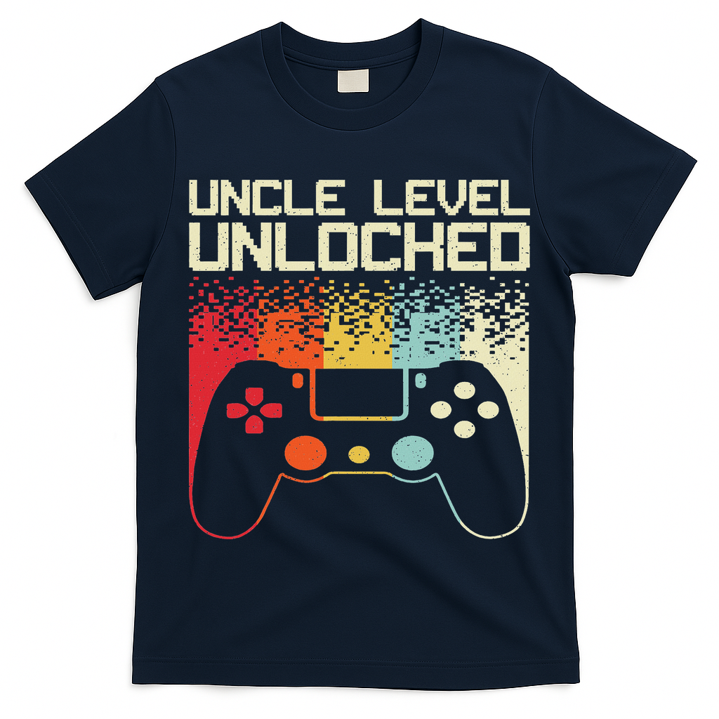 Gaming Uncle Art For Video Gamer First Time Uncle To Be T-Shirt