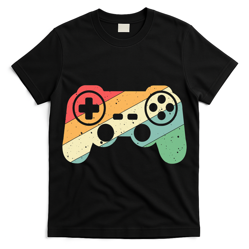 Gamer Vintage Retro Video Game Controller Gaming T-Shirt