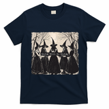 Girl Will Be Girl Witch Halloween Funny Witchy Vibes Women T-Shirt - Navy Blue