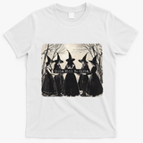 Girl Will Be Girl Funny Witch Halloween Vibes Feminist Gift T-Shirt - White