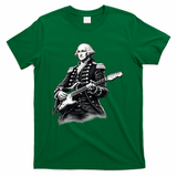 George Washington Guitar Rock Music T-Shirt - Green