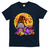 Gnome Witch Halloween Costume Pumpkin Autumn Fall Holiday T-Shirt - Navy