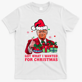 Got What I Wanted For Christmas Trump 2024 Won President T-Shirt - White