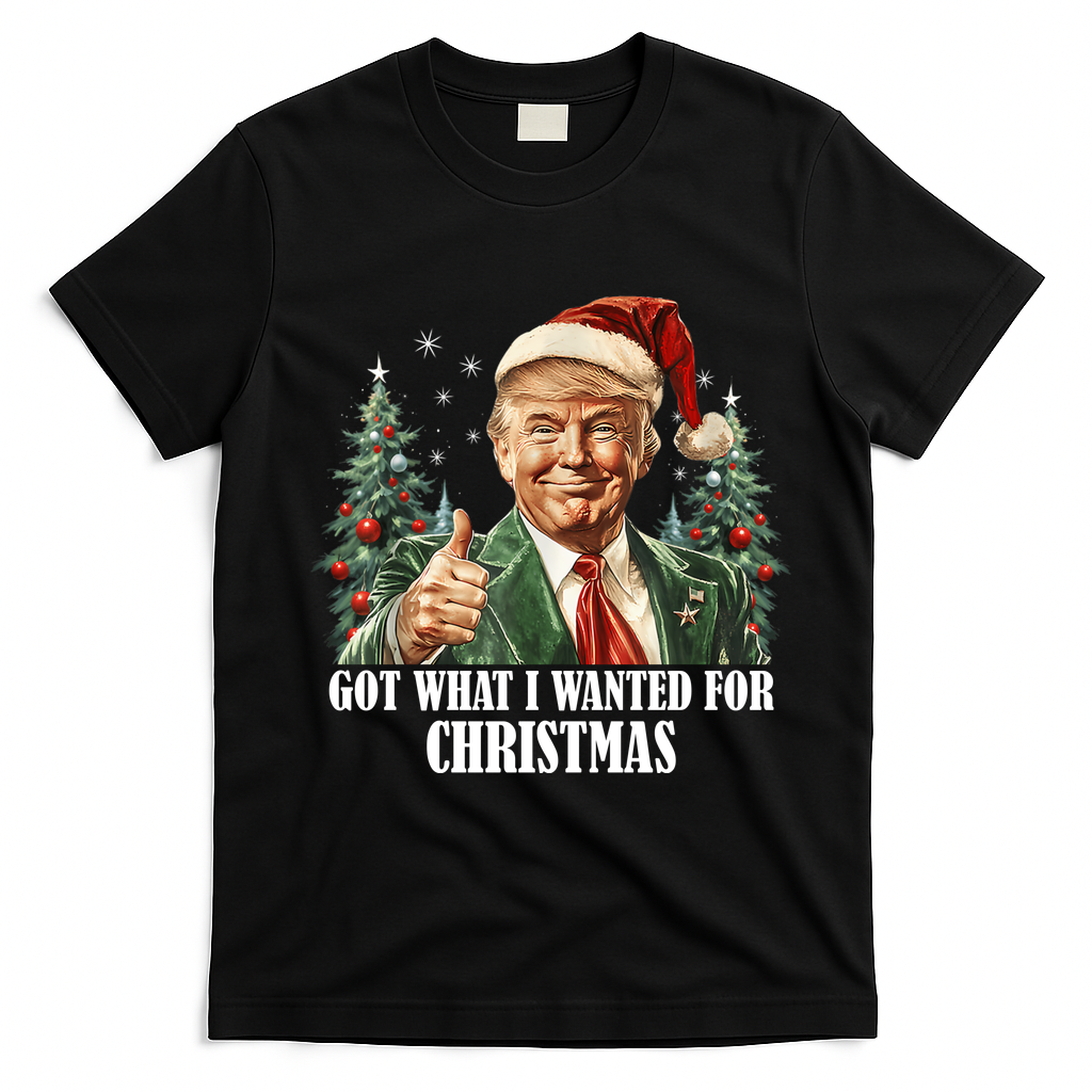 Got What I Wanted For Christmas Donald Trump T-Shirt - Black