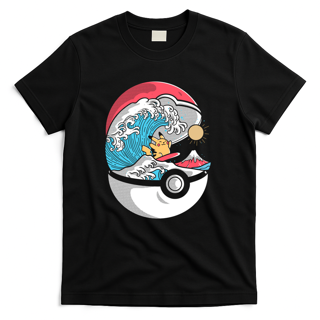 Great Wave of Surf - Black