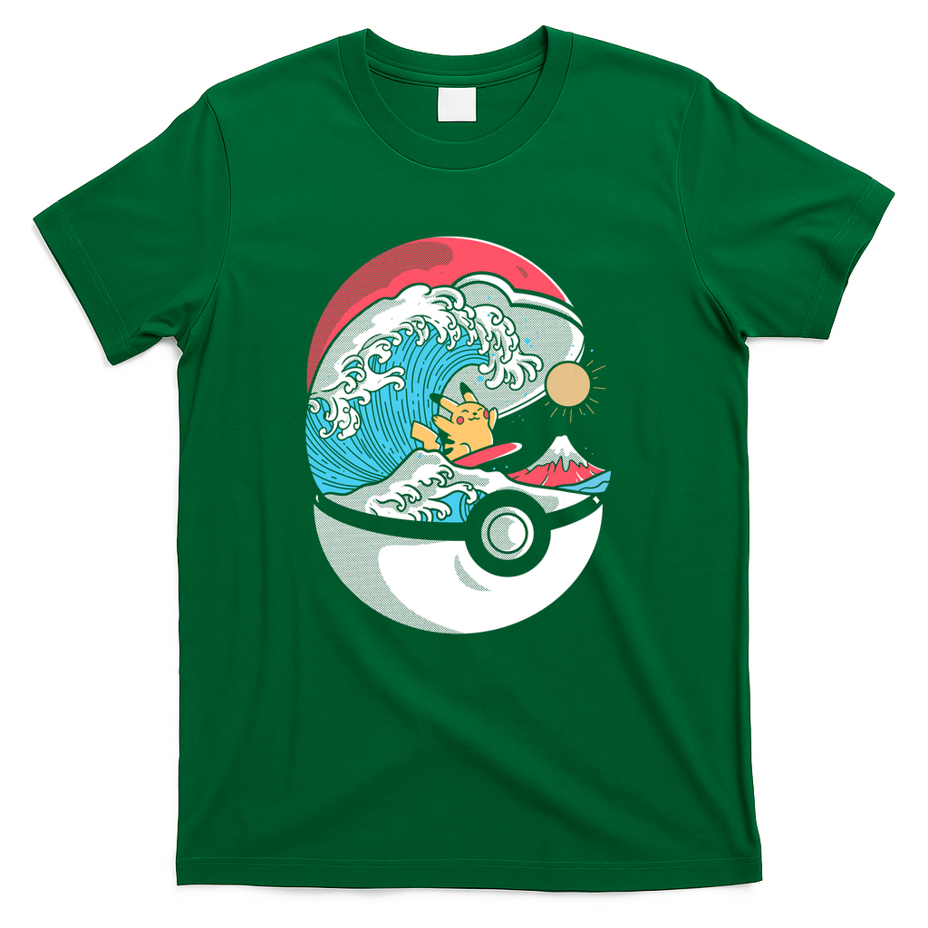 Great Wave of Surf - Green