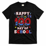 Happy 100th Day Of School Spider 100 Days T-Shirt - Black