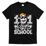 Happy 101 Days Of School Funny Cute Dog Student Teacher T-Shirt - Black
