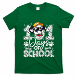 Happy 101 Days Of School Funny Cute Dog Student Teacher T-Shirt - Irish Green