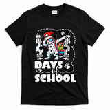 Happy 101 Days Of School Funny Dabbing Dog Pencil T-Shirt - Black