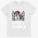 Happy 101 Days Of School Funny Dabbing Dog Pencil T-Shirt - White