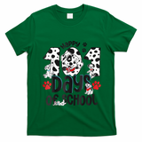 Happy 101 Days Of School Dog T-Shirt - Irish Green