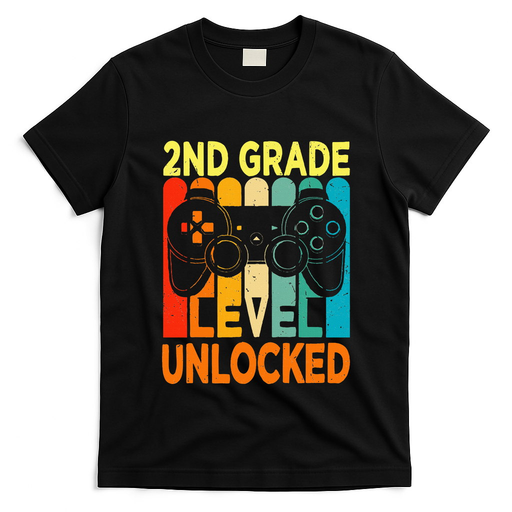 Hello 2nd Grade Level Unlocked Video Game T-Shirt