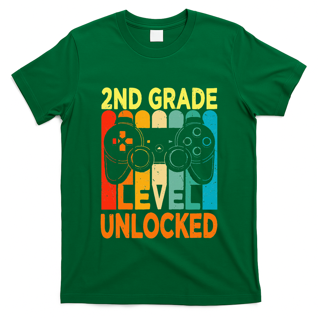 Hello 2nd Grade Level Unlocked Video Game T-Shirt