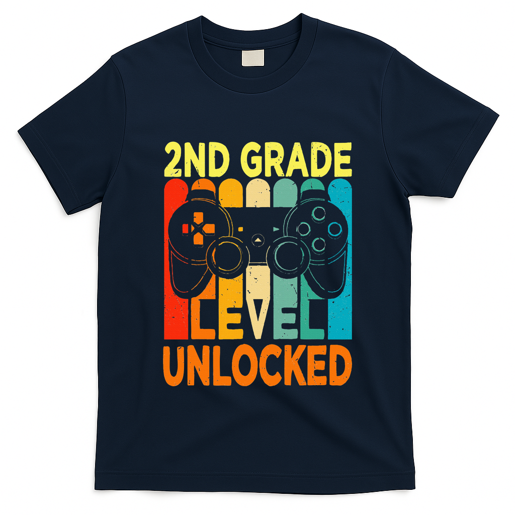 Hello 2nd Grade Level Unlocked Video Game T-Shirt