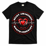 Heart Awareness Month February American Heart Health Emblem T-Shirt