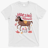 Horsing Around - White
