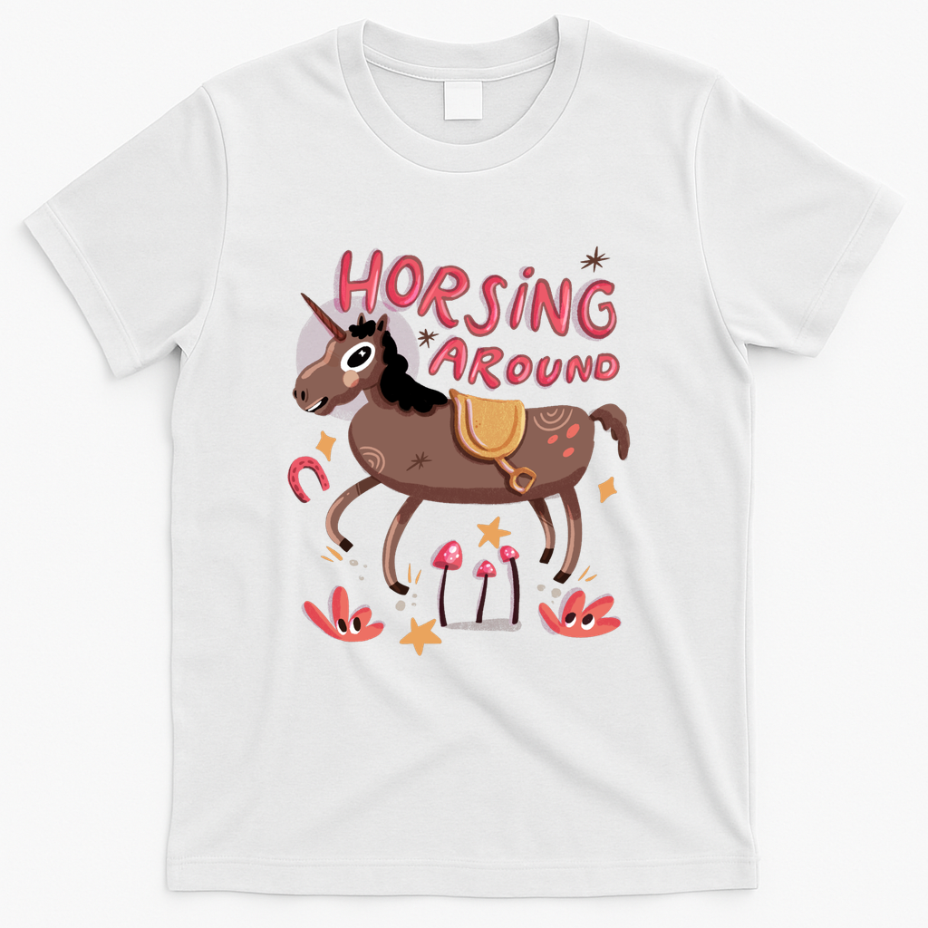 Horsing Around - White