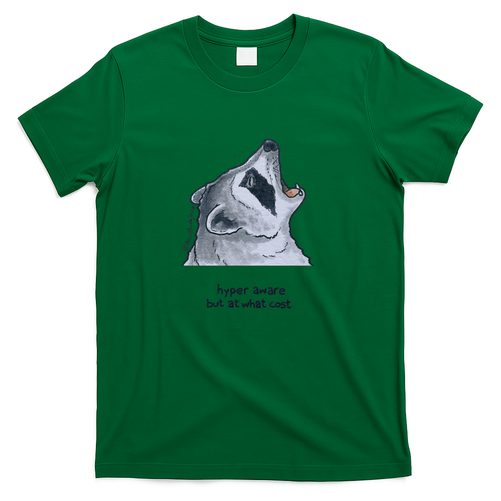 Hyper Aware Raccoon - Green