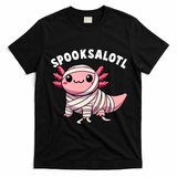 Halloween Axolotl Spooksalotl Funny Axolotl T-Shirt - Black