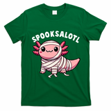 Halloween Axolotl Spooksalotl Funny Axolotl T-Shirt - Irish Green
