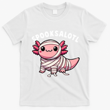 Halloween Axolotl Spooksalotl Funny Axolotl T-Shirt - White