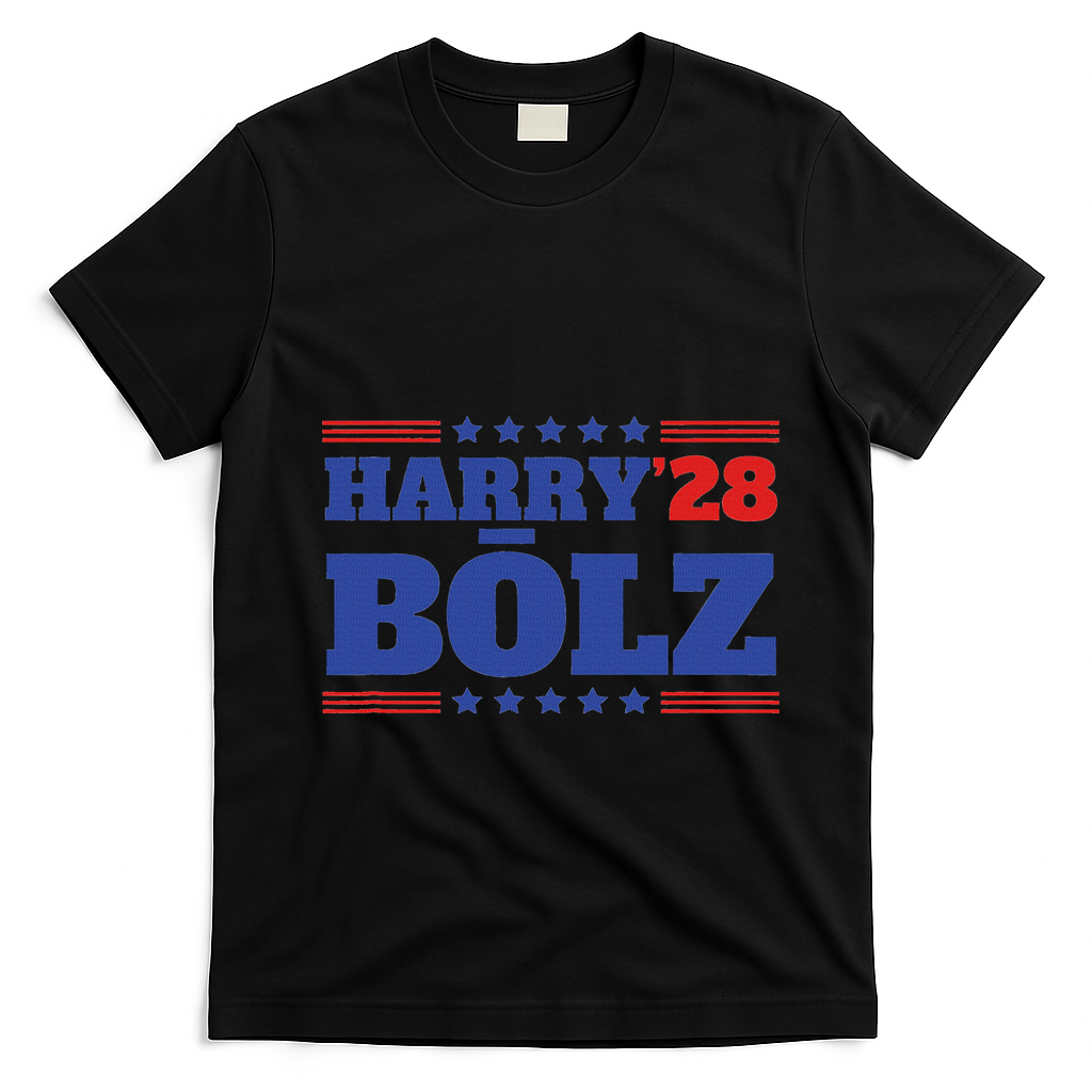 Harry Bolz 2028 Political Meme D.O.G.E. T-Shirt - Black