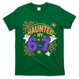 Haunted By 6-7 Halloween 67 Meme Funny T-Shirt - Irish Green