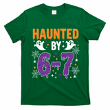 Haunted By 67 Halloween Gift Meme T-Shirt - Irish Green