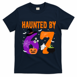 Haunted By 67 Six Seven Halloween 6-7 T-Shirt - Navy Blue