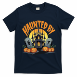 Haunted By 67 Funny Haunted By 6-7 Halloween T-Shirt - Navy Blue