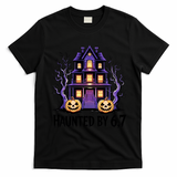Haunted By 67 Halloween 6-7 Meme Spooky Costume T-Shirt - Black