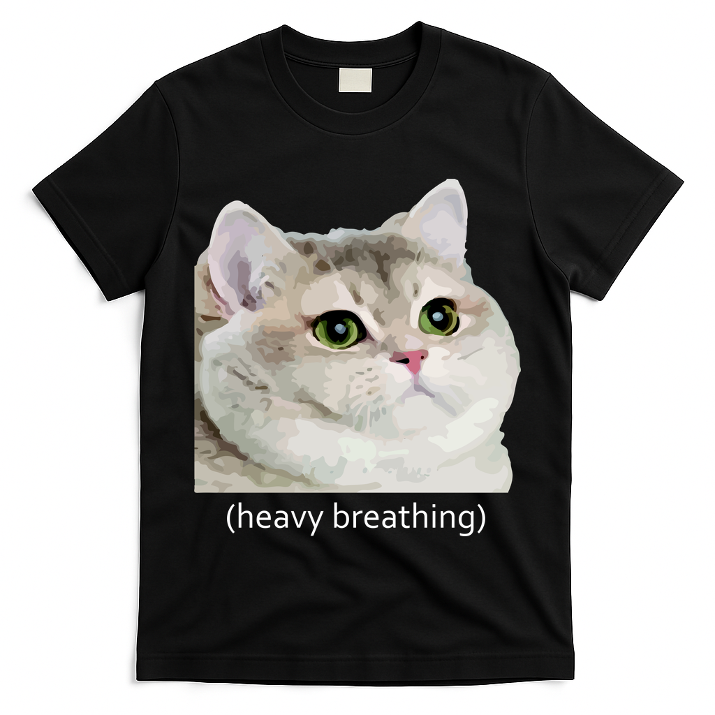 Heavy Breathing Cat T-Shirt