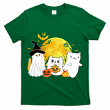 Halloween Black Cats In Ghost Costume Cute T-Shirt