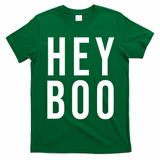 Hey Boo Funny Halloween Festive T-Shirt - Irish Green