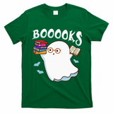 Halloween Books Librarian English Teacher Reader Reading T-Shirt - Irish Green