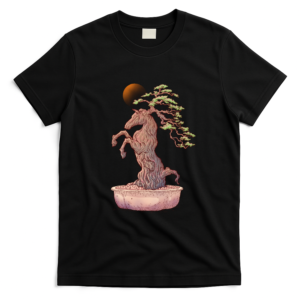 Horse bonsai - Black