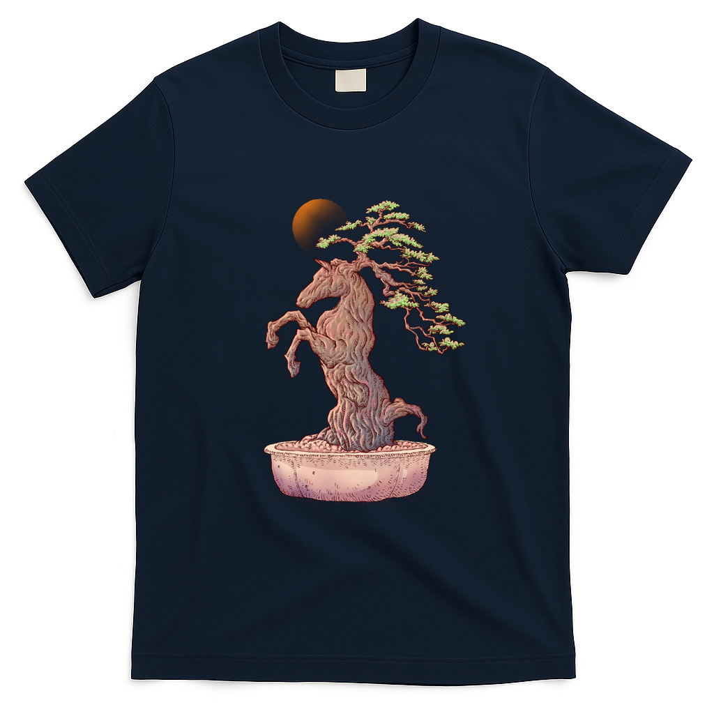 Horse bonsai - Navy