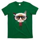 Funny Hipster Cat T-Shirt