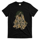 Halloween Camouflage Camo Ghost Hello Hunting Season T-Shirt - Black