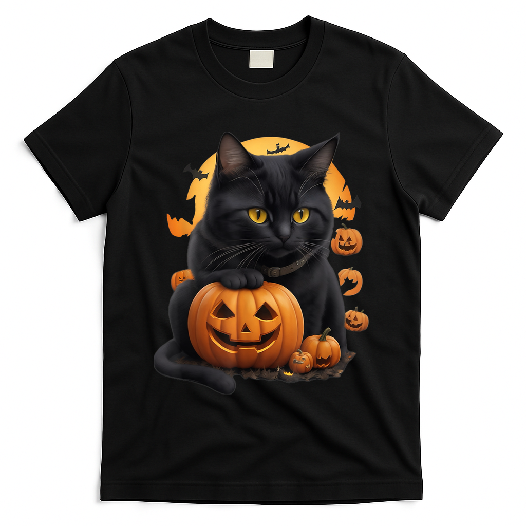Halloween Cats Funny Cat Halloween T-Shirt