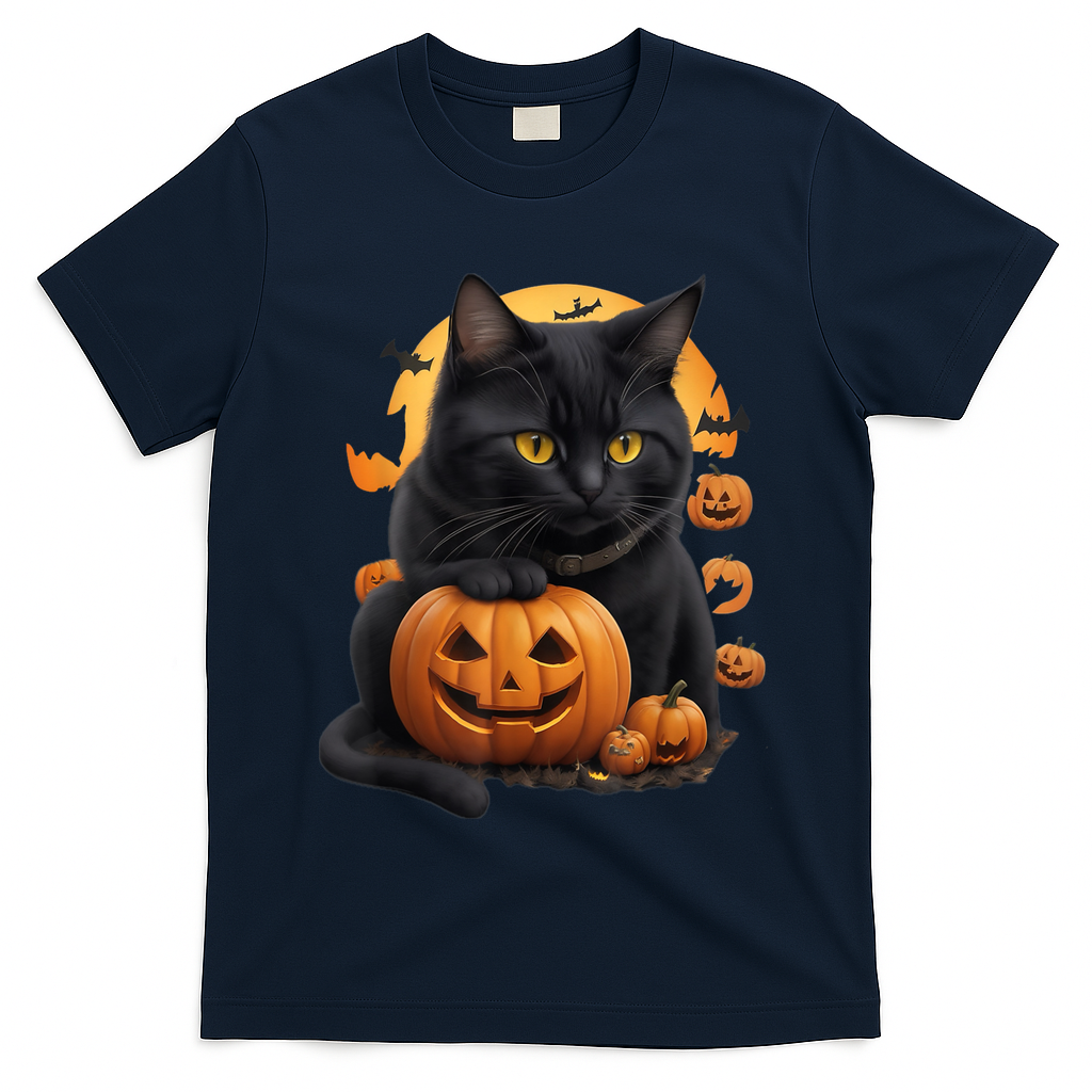 Halloween Cats Funny Cat Halloween T-Shirt